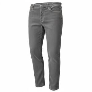 AG Adriano Goldschmied Women's Stevie Ankle Straight Leg Gray Corduroy Pants- 31